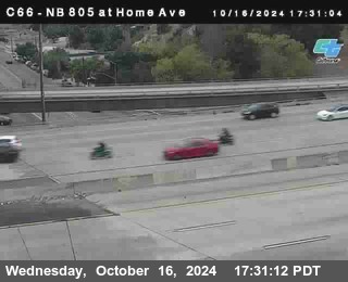 NB 805 at Home Ave (On Ramp)