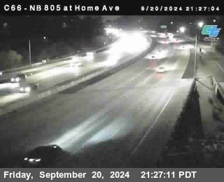 NB 805 at Home Ave (On Ramp)