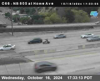 NB 805 at Home Ave (On Ramp)