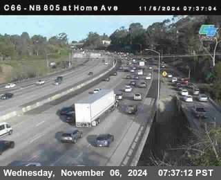 NB 805 at Home Ave (On Ramp)