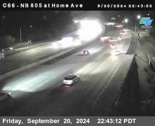 NB 805 at Home Ave (On Ramp)