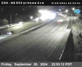 NB 805 at Home Ave (On Ramp)