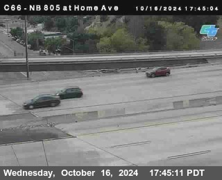 NB 805 at Home Ave (On Ramp)