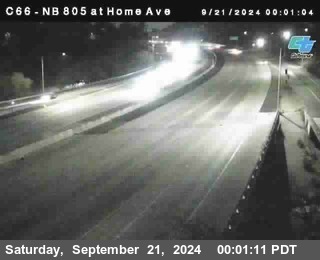 NB 805 at Home Ave (On Ramp)