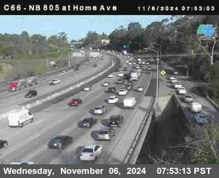 NB 805 at Home Ave (On Ramp)