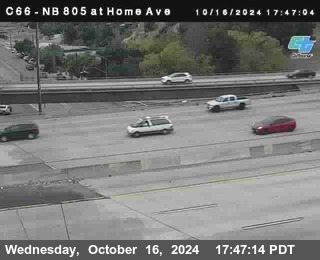 NB 805 at Home Ave (On Ramp)