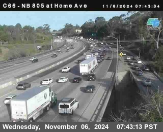 NB 805 at Home Ave (On Ramp)