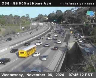 NB 805 at Home Ave (On Ramp)