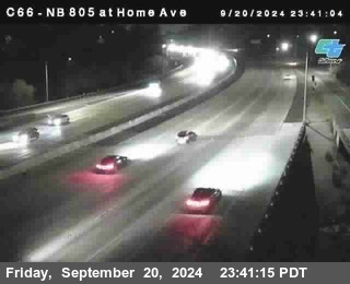 NB 805 at Home Ave (On Ramp)