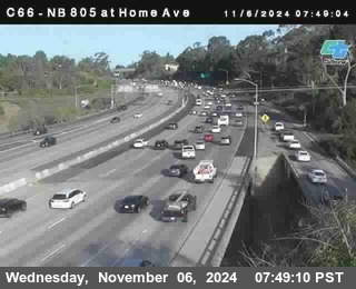 NB 805 at Home Ave (On Ramp)