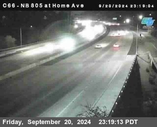 NB 805 at Home Ave (On Ramp)