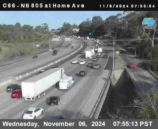 NB 805 at Home Ave (On Ramp)