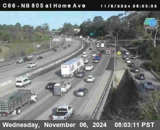 NB 805 at Home Ave (On Ramp)