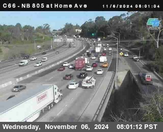 NB 805 at Home Ave (On Ramp)