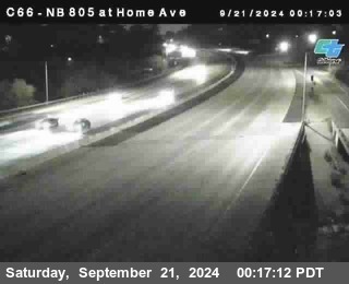 NB 805 at Home Ave (On Ramp)