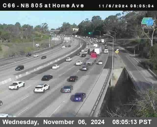 NB 805 at Home Ave (On Ramp)