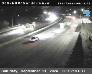 NB 805 at Home Ave (On Ramp)