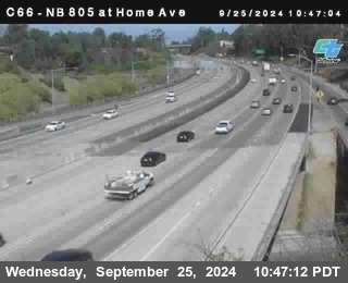 NB 805 at Home Ave (On Ramp)