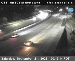 NB 805 at Home Ave (On Ramp)