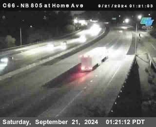 NB 805 at Home Ave (On Ramp)