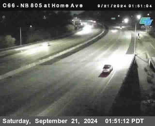 NB 805 at Home Ave (On Ramp)