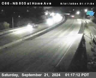 NB 805 at Home Ave (On Ramp)