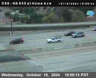 NB 805 at Home Ave (On Ramp)