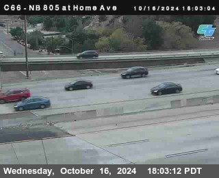 NB 805 at Home Ave (On Ramp)