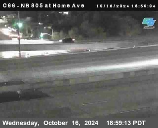 NB 805 at Home Ave (On Ramp)