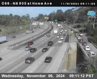 NB 805 at Home Ave (On Ramp)