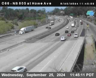 NB 805 at Home Ave (On Ramp)