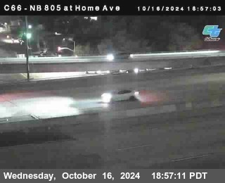 NB 805 at Home Ave (On Ramp)