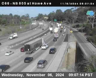 NB 805 at Home Ave (On Ramp)