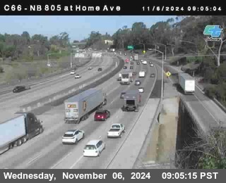 NB 805 at Home Ave (On Ramp)