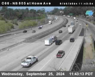 NB 805 at Home Ave (On Ramp)