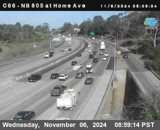 NB 805 at Home Ave (On Ramp)