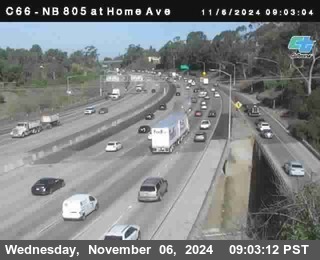 NB 805 at Home Ave (On Ramp)