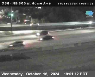 NB 805 at Home Ave (On Ramp)