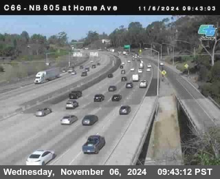 NB 805 at Home Ave (On Ramp)