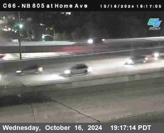 NB 805 at Home Ave (On Ramp)