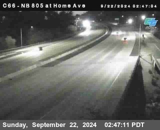 NB 805 at Home Ave (On Ramp)