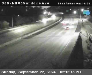 NB 805 at Home Ave (On Ramp)