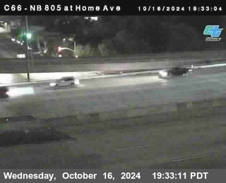 NB 805 at Home Ave (On Ramp)