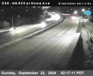 NB 805 at Home Ave (On Ramp)