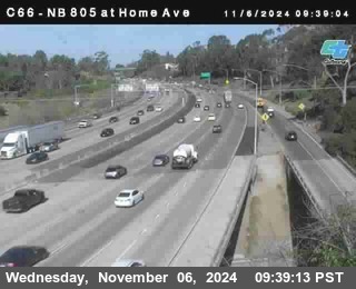 NB 805 at Home Ave (On Ramp)