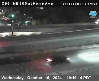 NB 805 at Home Ave (On Ramp)