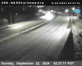 NB 805 at Home Ave (On Ramp)