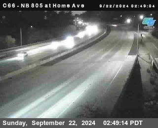 NB 805 at Home Ave (On Ramp)