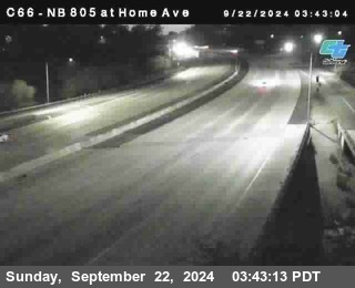 NB 805 at Home Ave (On Ramp)