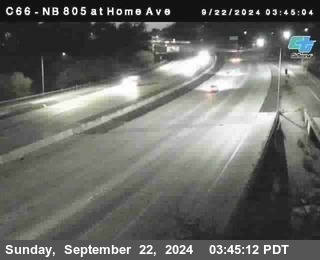 NB 805 at Home Ave (On Ramp)